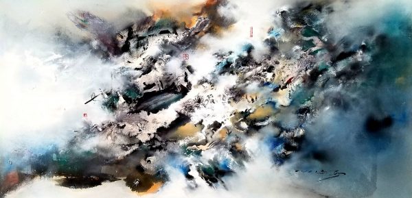 Chasing dreams with colorful clouds