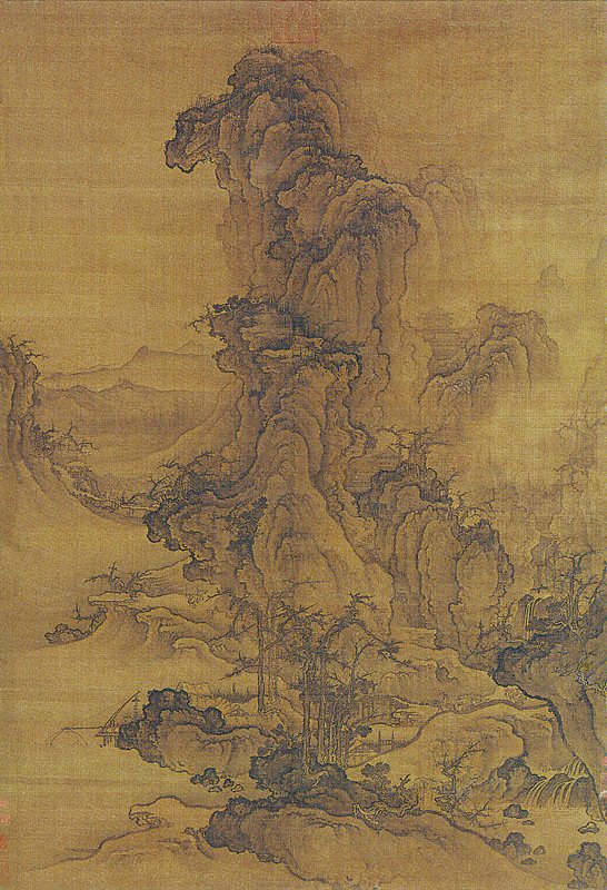北宋郭熙〈秋山行旅圖〉，王季遷家族收藏。