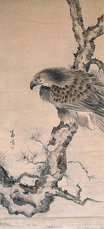 高奇峰〈英雄獨立圖〉，京都國立博物館。