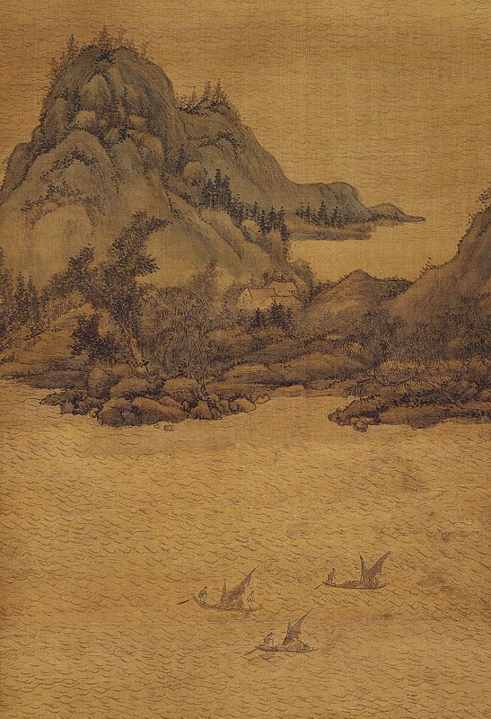 清代武丹〈九峰三泖圖〉局部,南京博物院藏。圖/本刊資料室。