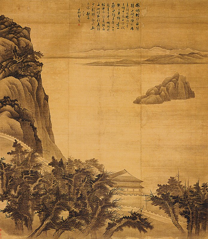鄒典〈金陵勝景圖〉卷,紙本設色,29.2×1272.5厘米,北京故宮博物院藏。