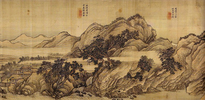 2011年11月13日中國嘉德「大觀──中國書畫珍品之夜」專場編號1259王翬〈唐人詩意圖〉，估價待詢。（圖為局部）