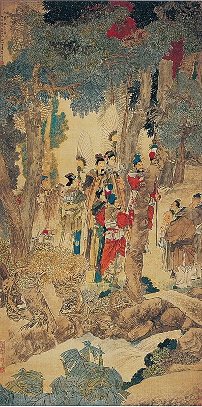 任伯年 〈華祝三多圖〉 RMB 1億6,675萬元 西泠印社2011.7.16