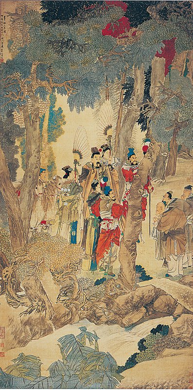 2011年7月16日西泠印社「中國書畫近現代名家作品專場（一）」編號164任伯年〈華祝三多圖〉，原估價8,000萬～1億2,000萬元。
