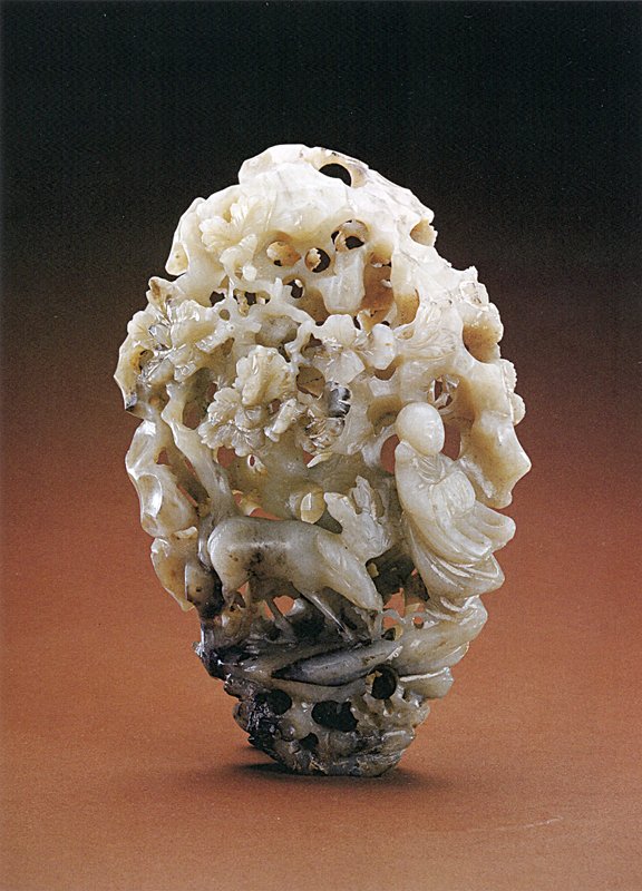 明代〈玉壽鹿山子〉，北京故宮博物院藏。