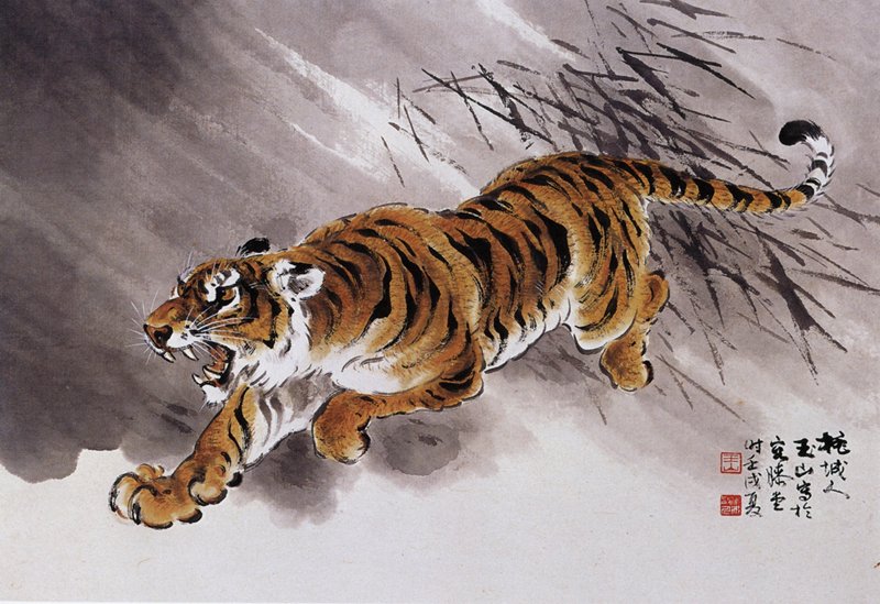 1982年作〈迅虎〉。