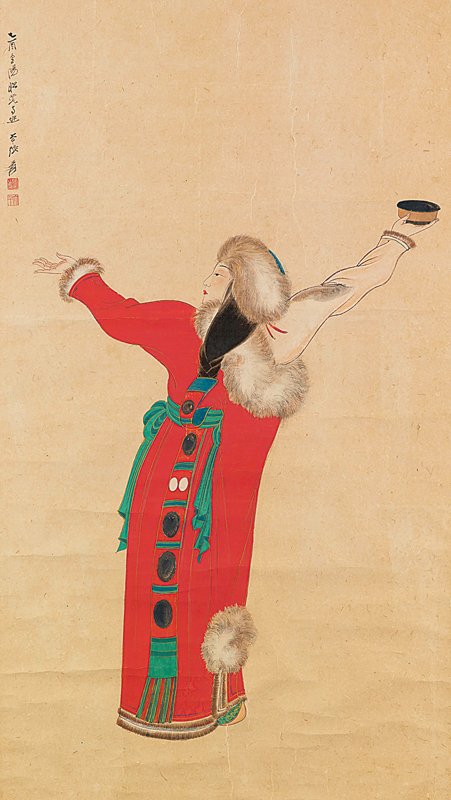 張大千〈番女起舞〉，預估價300萬～400萬港元。