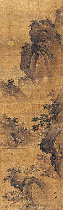 北京匡時2010年張路〈月下對飲〉,323×98厘米,成交價人民幣100萬8,000元。