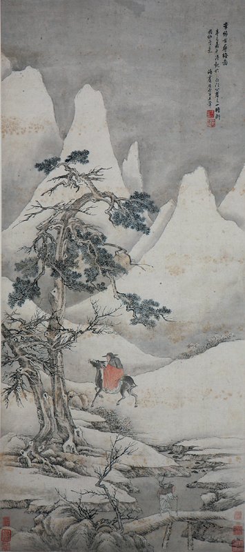 王翬〈仿李晞古尋梅圖〉，中國嘉德2007年秋拍。