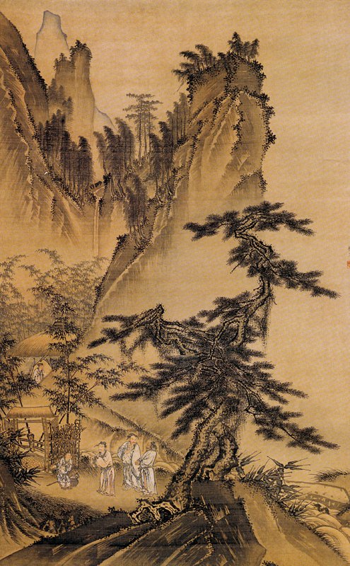戴進〈三顧茅廬圖〉軸，北京故宮博物院藏。