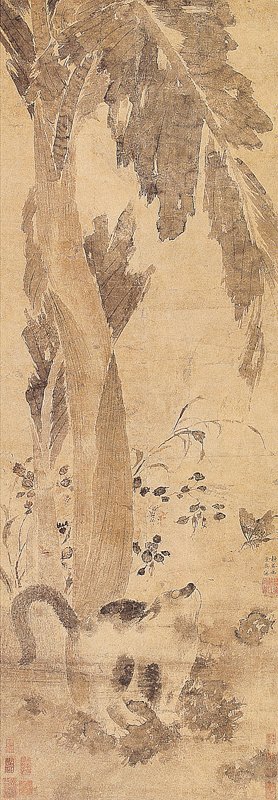 中貿聖佳2005年7月30日戴進〈耄耋圖〉,126×43.2厘米,成交價人民幣99萬元。