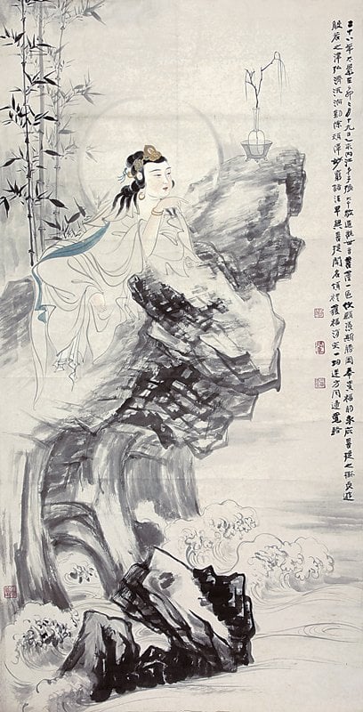 張大千〈南海無邊〉，成交價人民幣1782.5萬元。