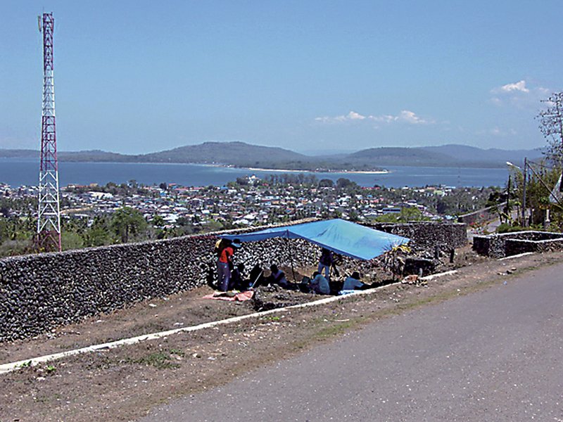 蘇拉維西（Sulawesi）東南部的離島布頓島（Buton）窩里沃（Wolio）城跡考古狀況。