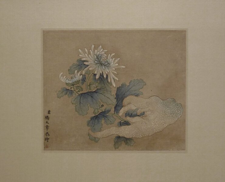 書畫修復前、後的對照圖。圖／錦華堂提供。