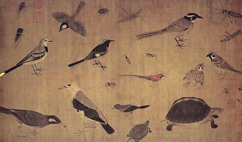 北宋《御製祕藏詮》版畫局部，哈佛大學福格美術館藏。