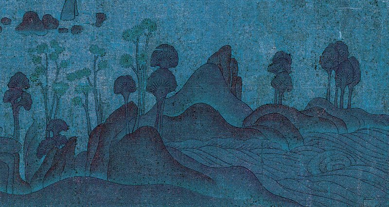 元代趙孟頫小楷〈洛神賦〉，北京故宮博物院藏，局部。