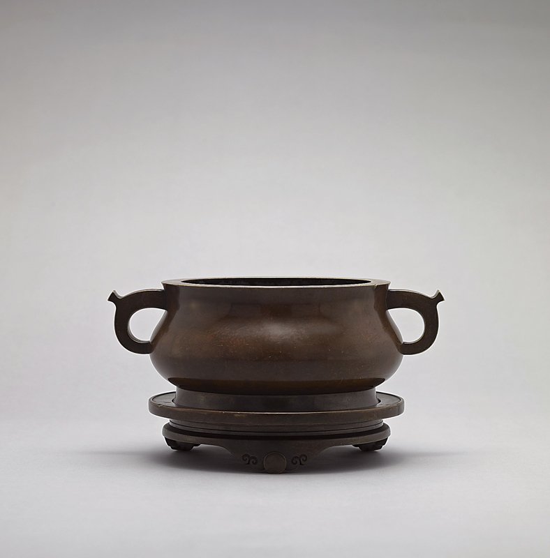 張大千1966年作〈蔬果冊〉八開，，紙本鏡心，27×24厘米×8。