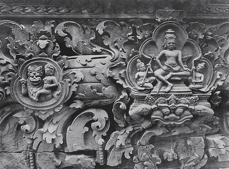 9世紀初〈歐帕翁廟浮雕〉，攝於1937年。©EFEO。