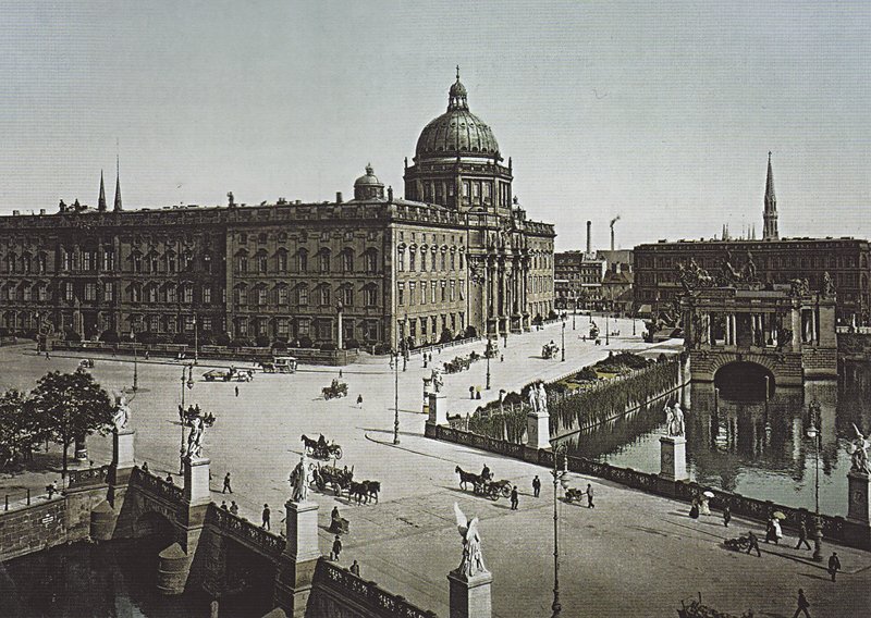 建於18世紀的柏林宮（Berliner Stadtschloss）舊照。