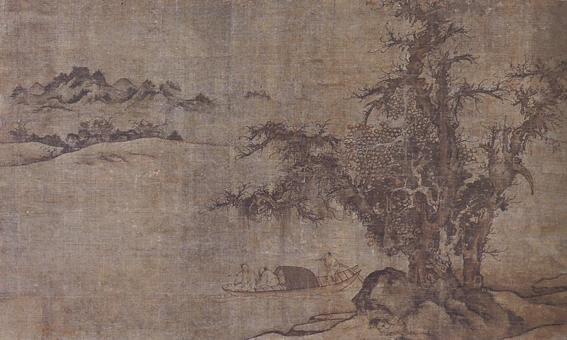 元代李郭派（可能為唐棣〔1287～1355〕）〈山水圖〉。