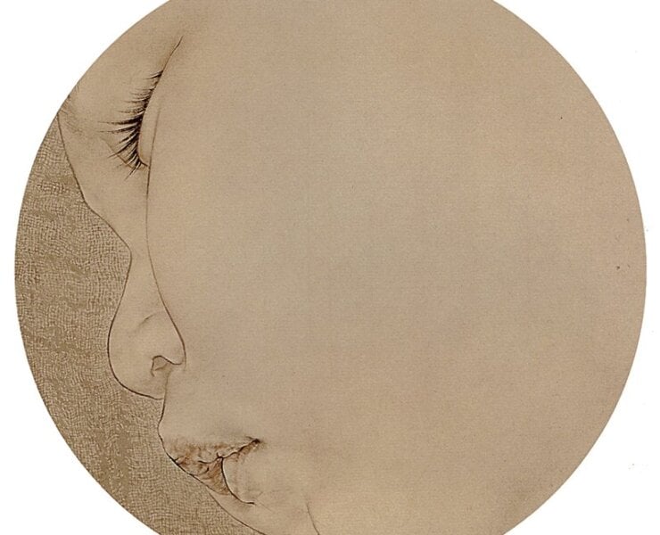 羅寒蕾2009年〈元元〉，23×23厘米。