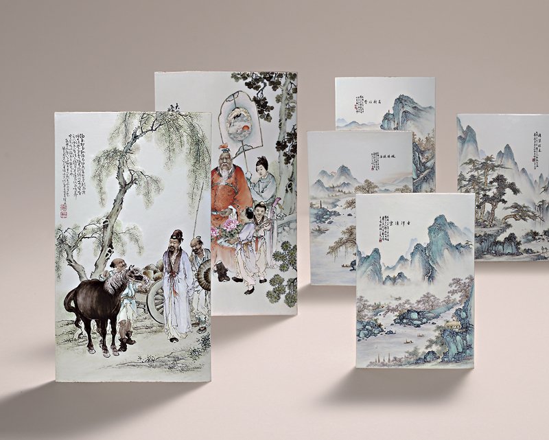 右圖 齊白石〈松鷹〉為北京文物商店舊藏，成交價人民幣2,415萬元。