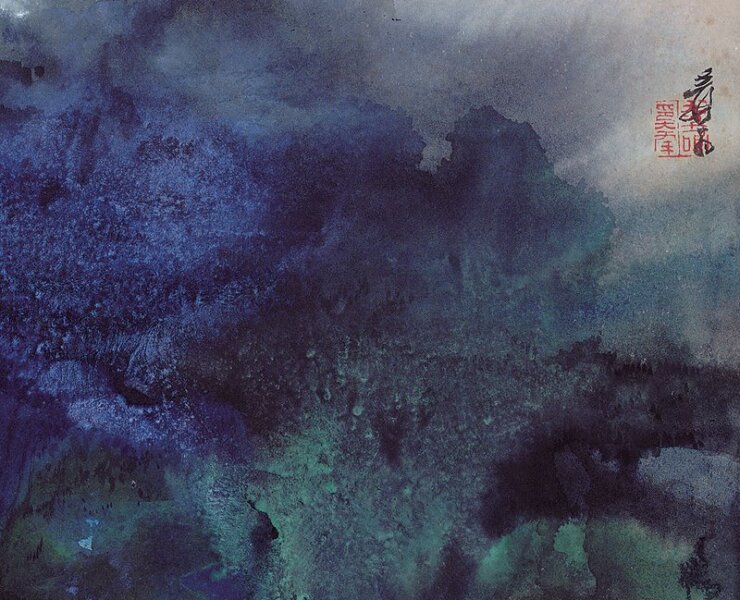 老大師的奇幻潑墨潑彩──眼科學角度──看張大千潑彩潑墨畫風的轉變與形成 6