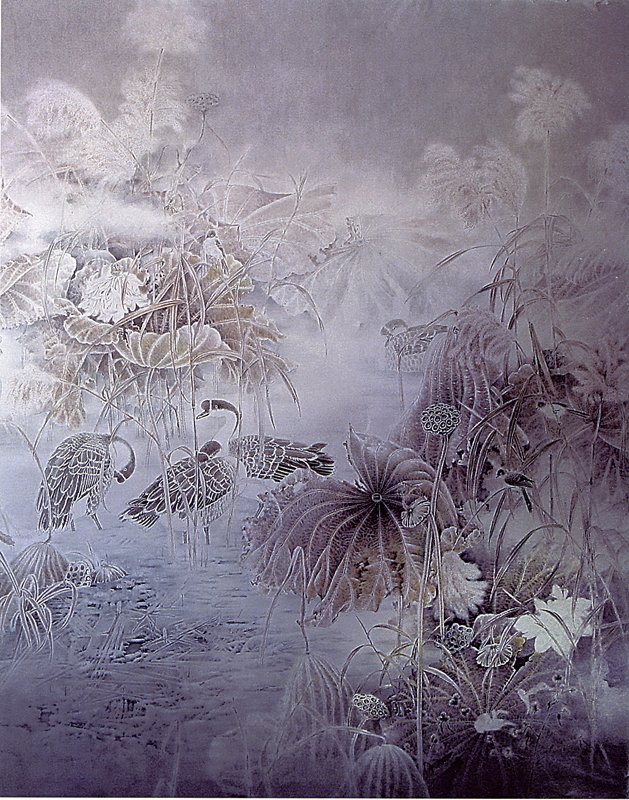 張俊〈歲月如歌〉，183×143厘米。