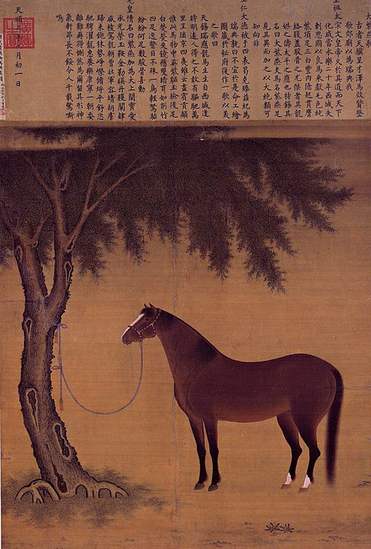 明代〈紫燕圖〉，2000年香港佳士得秋拍拍品。