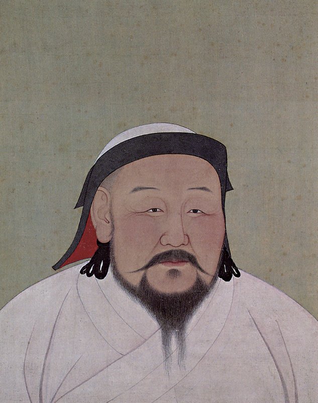 上圖 北京故宮藏〈元代后妃太子像〉冊，絹本設色，42×29.8公分。其中四開。圖／本刊資料室。