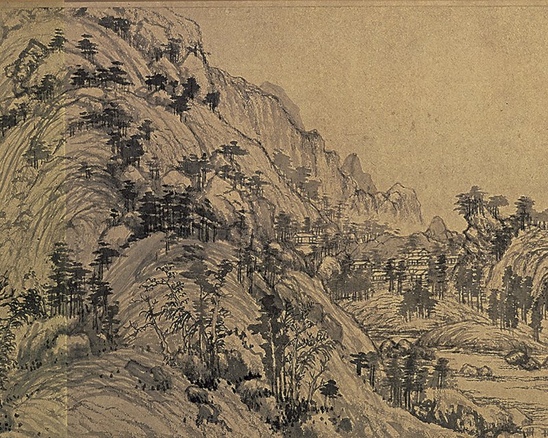 元黃公望〈富春山居圖〉局部，台北故宮博物院藏。
