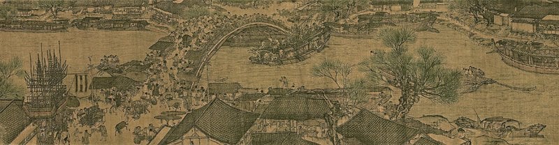 宋張擇端〈清明上河圖〉局部,北京故宮博物院藏。