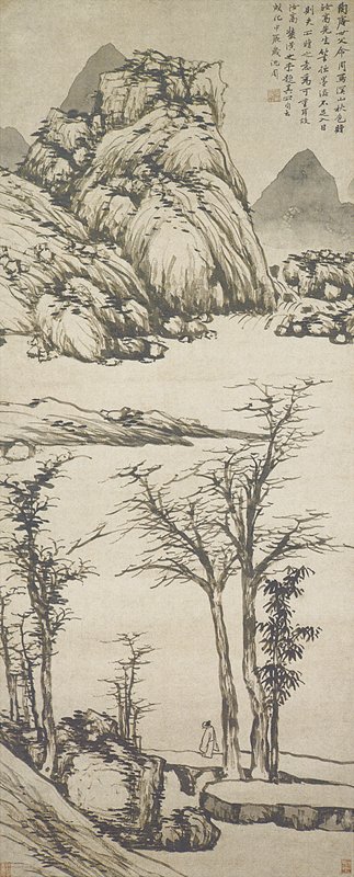 明沈周〈溪山秋色圖〉，南京博物院藏。