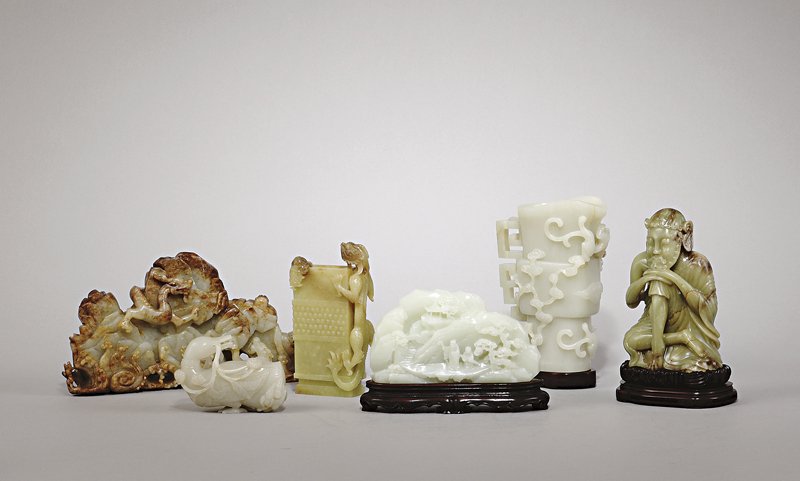 玉器集萃拍品。