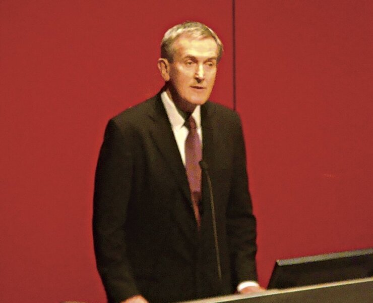 大英博物館館長Neil MacGregor 。攝影／林逸欣。