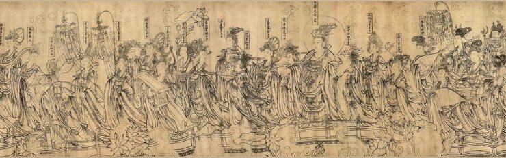 北宋武宗元〈朝元仙仗〉局部，私人收藏。