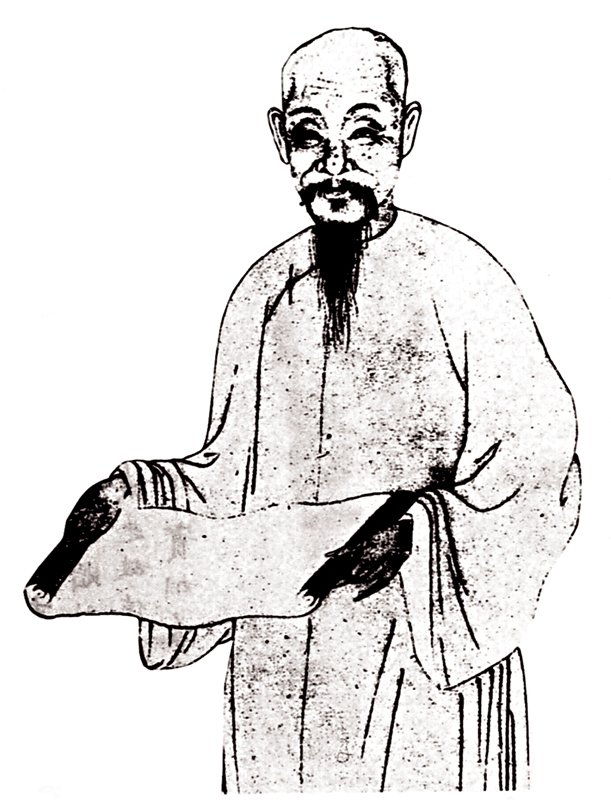 王翬〈臨富春山居圖〉卷,局部,北京故宮藏。