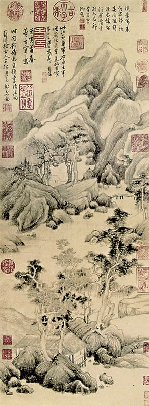 董其昌〈葑涇訪古圖〉。