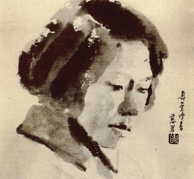 1935年中華書局出版玻璃版精印之《孫多慈描集》墨畫錢壽荃女士。宗白華序言：「以西畫的立體質感，含咏於中畫的水暈墨章中，質實而空靈，別開生面。」