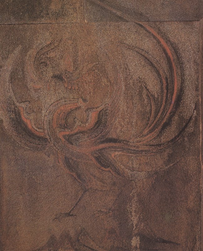 江西大墓墓（主）室南壁：朱雀，引自《Koguryo Tomb Murals》。