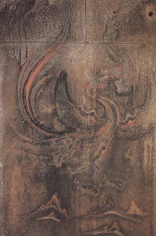 江西大墓墓（主）室北壁：玄武，引自《Koguryo Tomb Murals》。