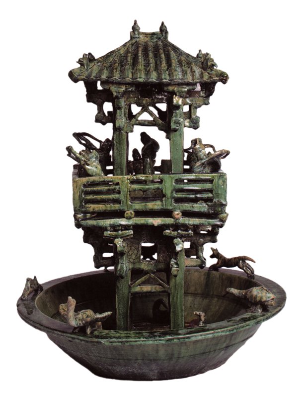 漢朝〈綠釉逍遙樓〉。