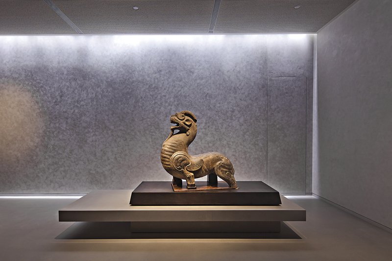 震旦博物館鎮館之寶：南朝鎮墓獸。