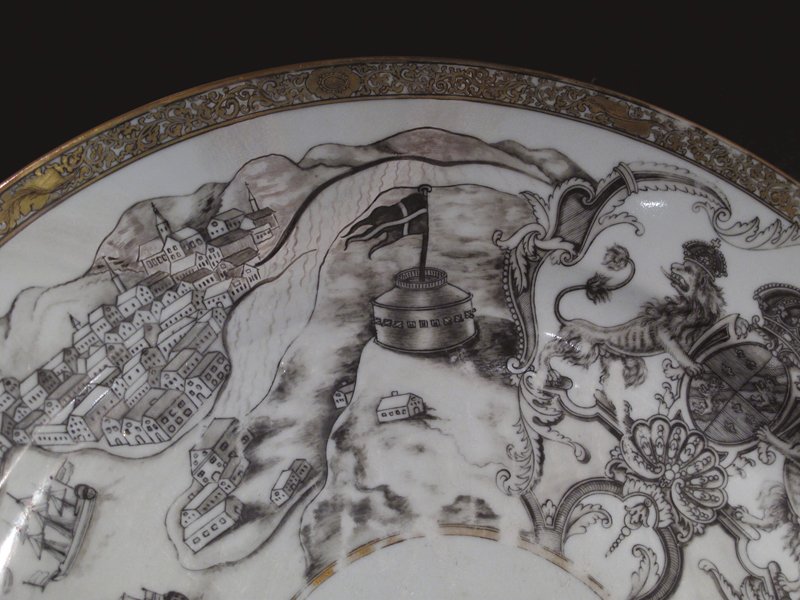 約1735～1740年〈瓷盤〉。