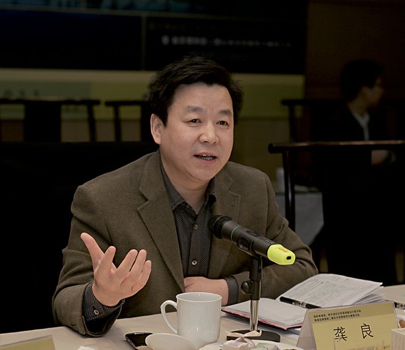 南京博物院院長龔良於2011年在南京博物院二期工程論證會。
