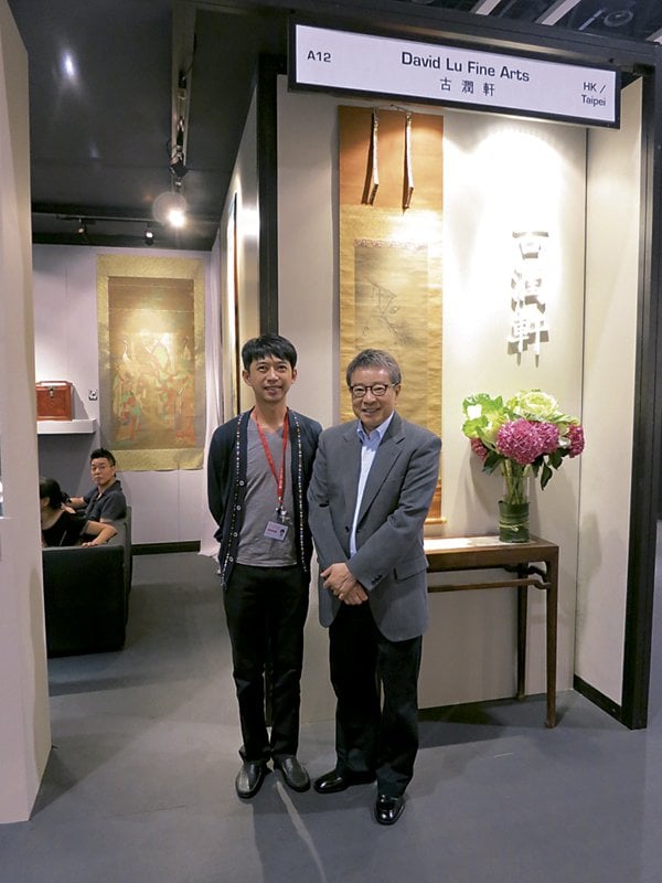 「古潤軒」盧大偉（左）與香港藏家陳永杰。