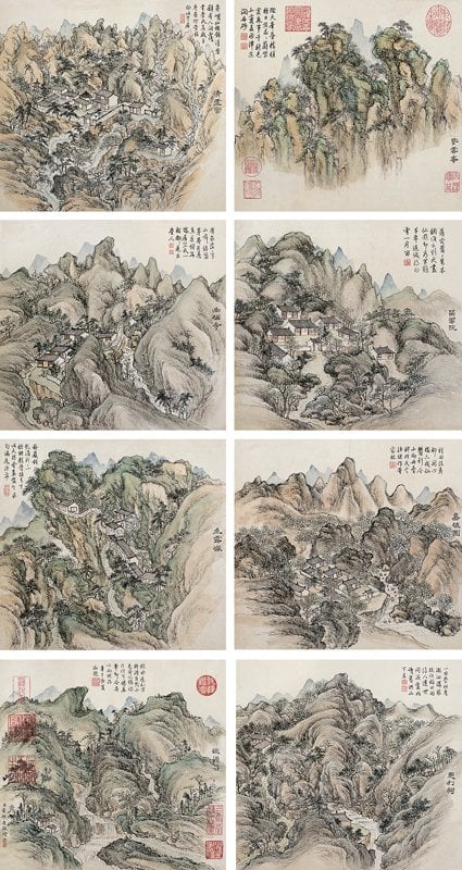 中國嘉德編號673董邦達〈葛洪山八景〉,成交價人民幣5060萬元。