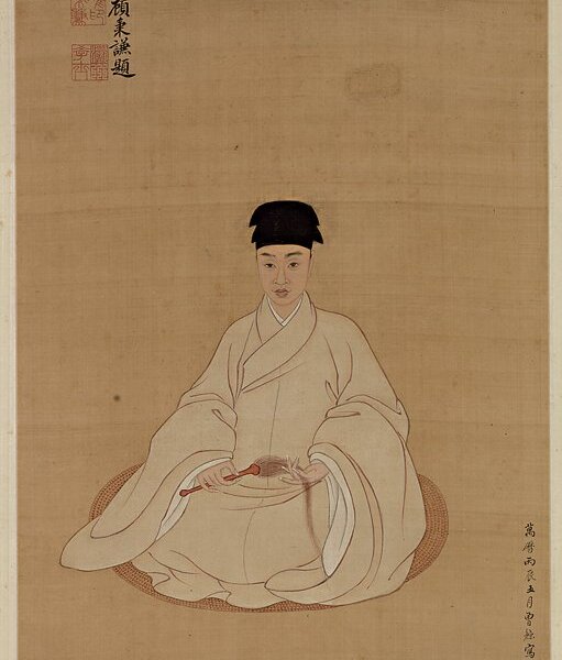 明曾鯨〈王時敏小像軸〉，天津博物館藏。©The Tianjin Museum Collection。
