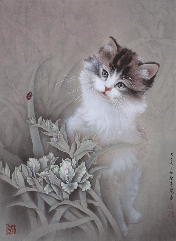 吳秀麗〈蘭馨〉，43×58公分。