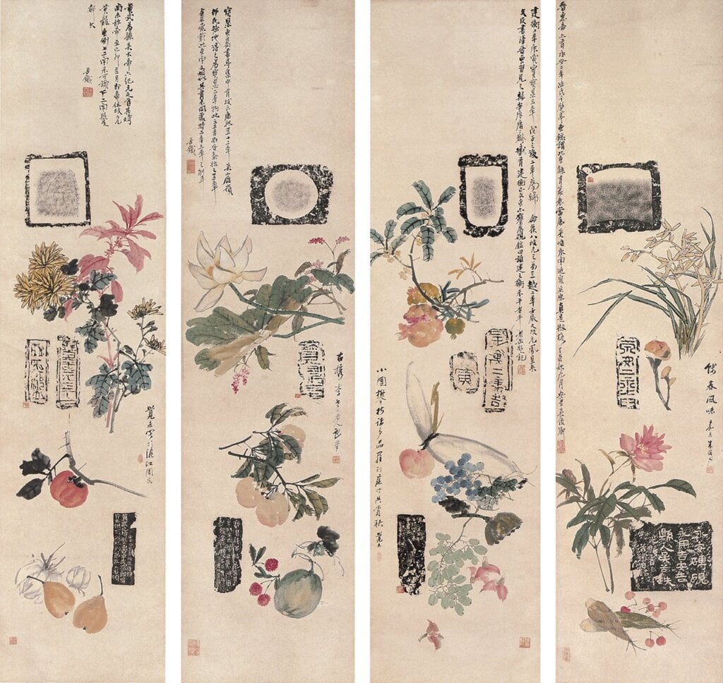 歲朝來博古，可與金石齊壽、榮華大吉──晚清以來的博古、花卉吉祥圖繪 16